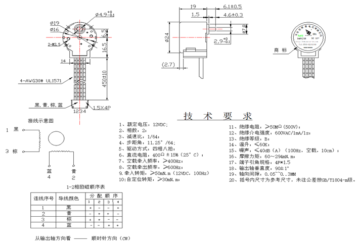 步進(jìn)電機(jī)參數(shù)表